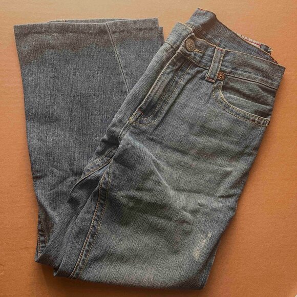 TRUE RELIGION brand Rainbow Thread Denim pants US 34 Made in USA USED - Picture 2 of 8